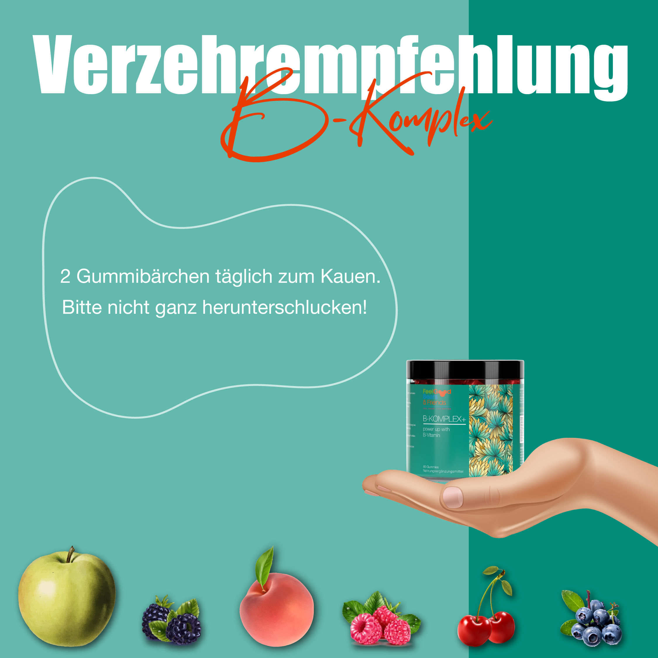B-KOMPLEX+ power up with B-vitamin - Fruit Bears